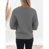 image:imageZESICA Fall Sweaters for Women Long Sleeve Knit Sweater TopsDarkgrey