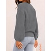 image:imageZESICA Fall Sweaters for Women Long Sleeve Knit Sweater TopsDarkgrey