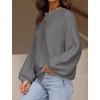 image:imageZESICA Fall Sweaters for Women Long Sleeve Knit Sweater TopsDarkgrey