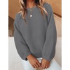 image:imageZESICA Fall Sweaters for Women Long Sleeve Knit Sweater TopsDarkgrey