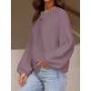 image:imageZESICA Fall Sweaters for Women Long Sleeve Knit Sweater TopsDarkviolet