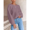 image:imageZESICA Fall Sweaters for Women Long Sleeve Knit Sweater TopsDarkviolet