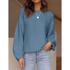 image:imageZESICA Fall Sweaters for Women Long Sleeve Knit Sweater TopsDustyblue