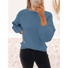 image:imageZESICA Fall Sweaters for Women Long Sleeve Knit Sweater TopsDustyblue