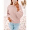 image:imageZESICA Fall Sweaters for Women Long Sleeve Knit Sweater TopsDustypink