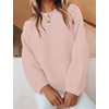 image:imageZESICA Fall Sweaters for Women Long Sleeve Knit Sweater TopsDustypink
