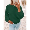 image:imageZESICA Fall Sweaters for Women Long Sleeve Knit Sweater TopsForestgreen