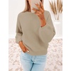 image:imageZESICA Fall Sweaters for Women Long Sleeve Knit Sweater TopsKhaki