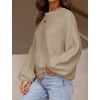 image:imageZESICA Fall Sweaters for Women Long Sleeve Knit Sweater TopsKhaki