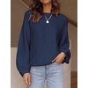 image:imageZESICA Fall Sweaters for Women Long Sleeve Knit Sweater TopsNavy