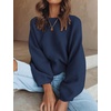 image:imageZESICA Fall Sweaters for Women Long Sleeve Knit Sweater TopsNavy