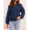 image:imageZESICA Fall Sweaters for Women Long Sleeve Knit Sweater TopsNavy