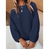 image:imageZESICA Fall Sweaters for Women Long Sleeve Knit Sweater TopsNavy