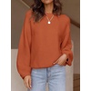 image:imageZESICA Fall Sweaters for Women Long Sleeve Knit Sweater TopsOrange