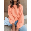 image:imageZESICA Fall Sweaters for Women Long Sleeve Knit Sweater TopsPeach