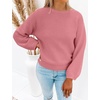 image:imageZESICA Fall Sweaters for Women Long Sleeve Knit Sweater TopsPink