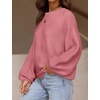 image:imageZESICA Fall Sweaters for Women Long Sleeve Knit Sweater TopsPink