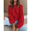 image:imageZESICA Fall Sweaters for Women Long Sleeve Knit Sweater TopsRed