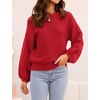 image:imageZESICA Fall Sweaters for Women Long Sleeve Knit Sweater TopsRed