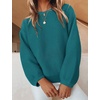 image:imageZESICA Fall Sweaters for Women Long Sleeve Knit Sweater TopsTeal
