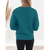 image:imageZESICA Fall Sweaters for Women Long Sleeve Knit Sweater TopsTeal