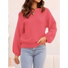 image:imageZESICA Fall Sweaters for Women Long Sleeve Knit Sweater TopsWatermelon