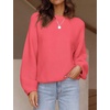 image:imageZESICA Fall Sweaters for Women Long Sleeve Knit Sweater TopsWatermelon