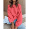 image:imageZESICA Fall Sweaters for Women Long Sleeve Knit Sweater TopsWatermelon