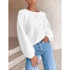 image:imageZESICA Fall Sweaters for Women Long Sleeve Knit Sweater TopsWhite