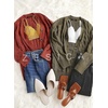 image:imageZESICA Long Sleeve Button Down Open Front Cable Knit Cardigan SweatersArmygreen