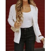 image:imageZESICA Long Sleeve Button Down Open Front Cable Knit Cardigan SweatersBeige