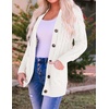 image:imageZESICA Long Sleeve Button Down Open Front Cable Knit Cardigan SweatersBeige