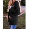 image:imageZESICA Long Sleeve Button Down Open Front Cable Knit Cardigan SweatersBlack2