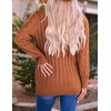 image:imageZESICA Long Sleeve Button Down Open Front Cable Knit Cardigan SweatersBrown