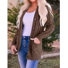 image:imageZESICA Long Sleeve Button Down Open Front Cable Knit Cardigan SweatersCoffee