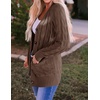image:imageZESICA Long Sleeve Button Down Open Front Cable Knit Cardigan SweatersCoffee