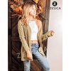 image:imageZESICA Long Sleeve Button Down Open Front Cable Knit Cardigan SweatersKhaki