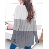 image:imageZESICA Long Sleeve Button Down Open Front Cable Knit Cardigan SweatersMiddlegrey
