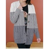 image:imageZESICA Long Sleeve Button Down Open Front Cable Knit Cardigan SweatersMiddlegrey