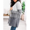 image:imageZESICA Long Sleeve Button Down Open Front Cable Knit Cardigan SweatersMiddlegrey