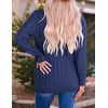 image:imageZESICA Long Sleeve Button Down Open Front Cable Knit Cardigan SweatersNavy