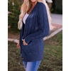 image:imageZESICA Long Sleeve Button Down Open Front Cable Knit Cardigan SweatersNavy