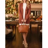 image:imageZESICA Long Sleeve Button Down Open Front Cable Knit Cardigan SweatersRust