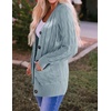 image:imageZESICA Long Sleeve Button Down Open Front Cable Knit Cardigan SweatersSage