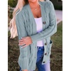 image:imageZESICA Long Sleeve Button Down Open Front Cable Knit Cardigan SweatersSage