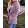 image:imageZESICA Long Sleeve Button Down Open Front Cable Knit Cardigan SweatersTaro