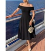 image:imageZESICA Summer 2026 Off Shoulder Cocktail Dresses for WomenBlack