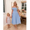 image:imageZESICA Summer 2026 Off Shoulder Cocktail Dresses for WomenBlue