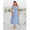 image:imageZESICA Summer 2026 Off Shoulder Cocktail Dresses for WomenBlue