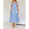 image:imageZESICA Summer 2026 Off Shoulder Cocktail Dresses for WomenBlue